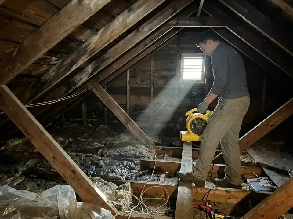 attic-water-damage-drying-proc-007 — frequently asked questions, Emergency Water Extraction & 24/7 Flood Response in Schille…